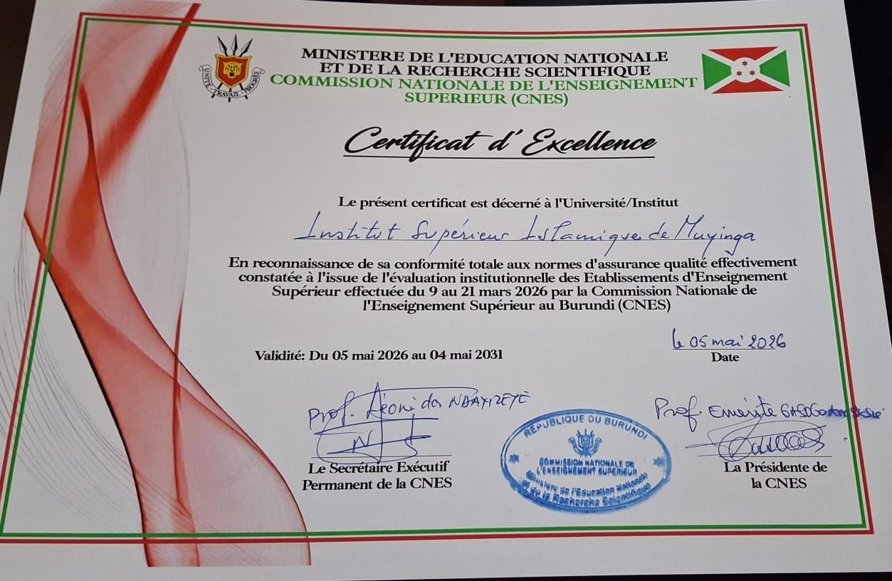 ISIM vient d'être certifiée par la Commission National d'Enseignement Supérieur